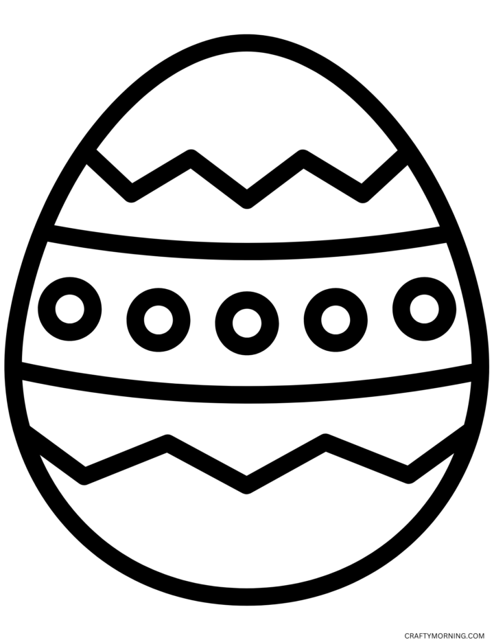 Easter Egg Template to Print - Crafty Morning
