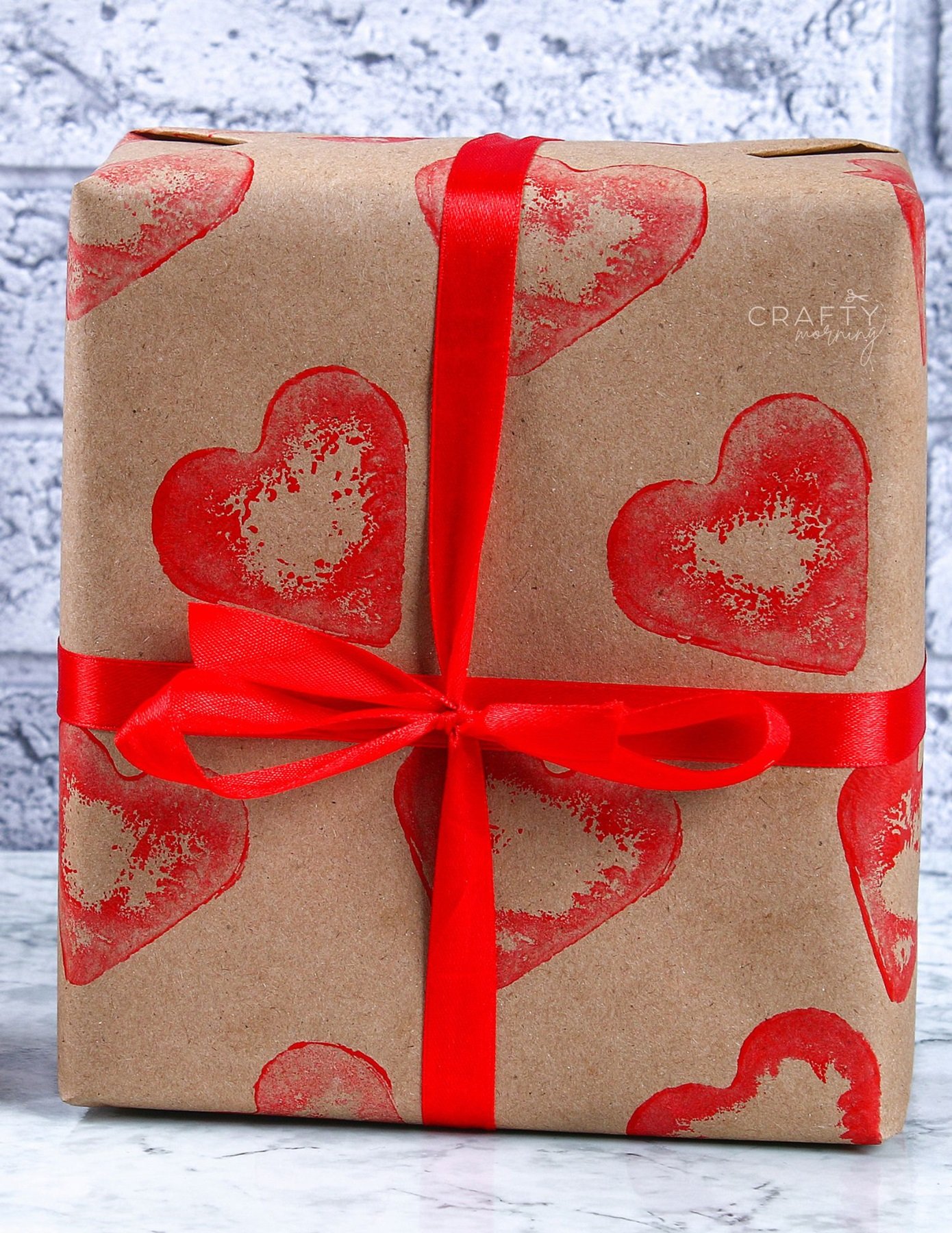 Heart Shaped Potato Stamping Craft