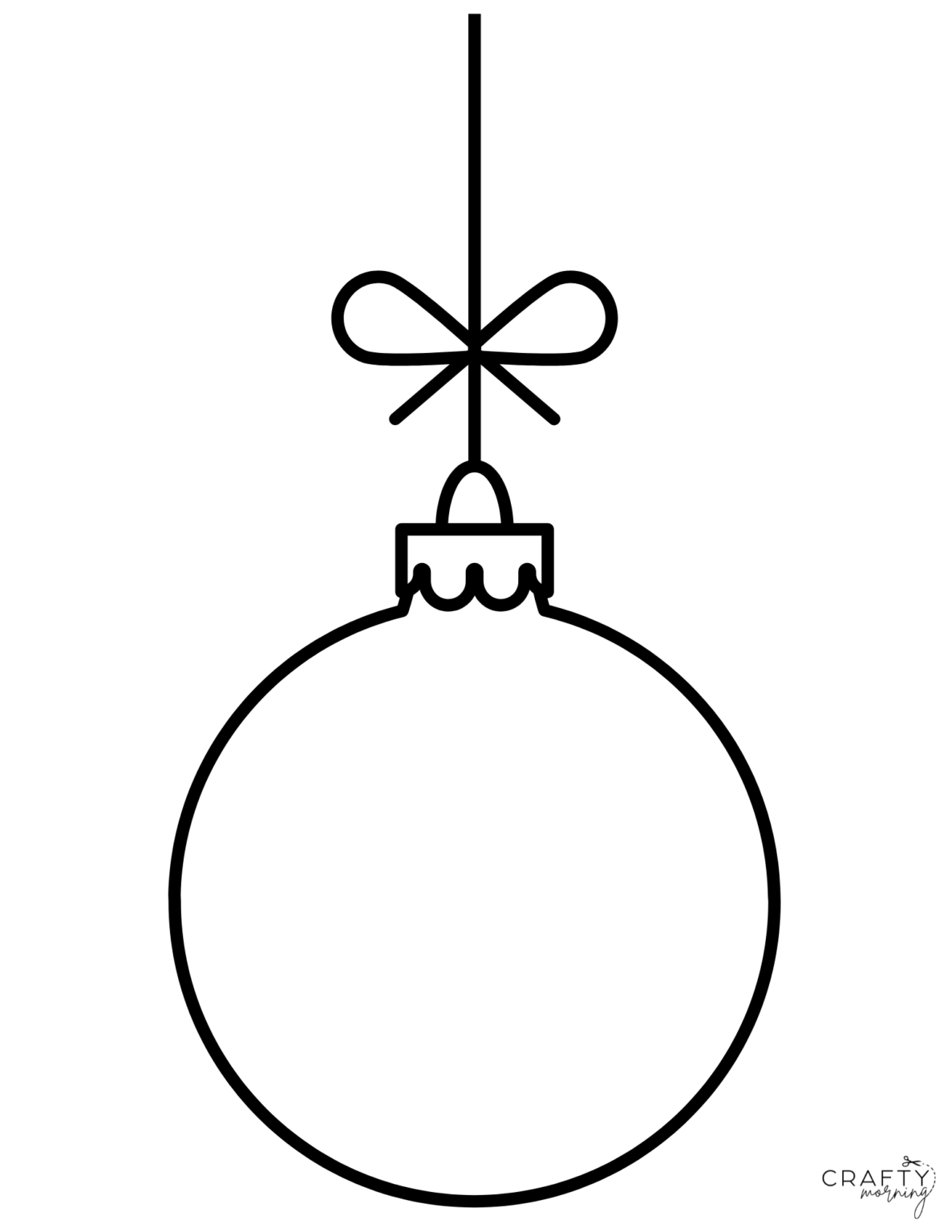 Christmas Ornament Outline/Templates to Print Crafty Morning