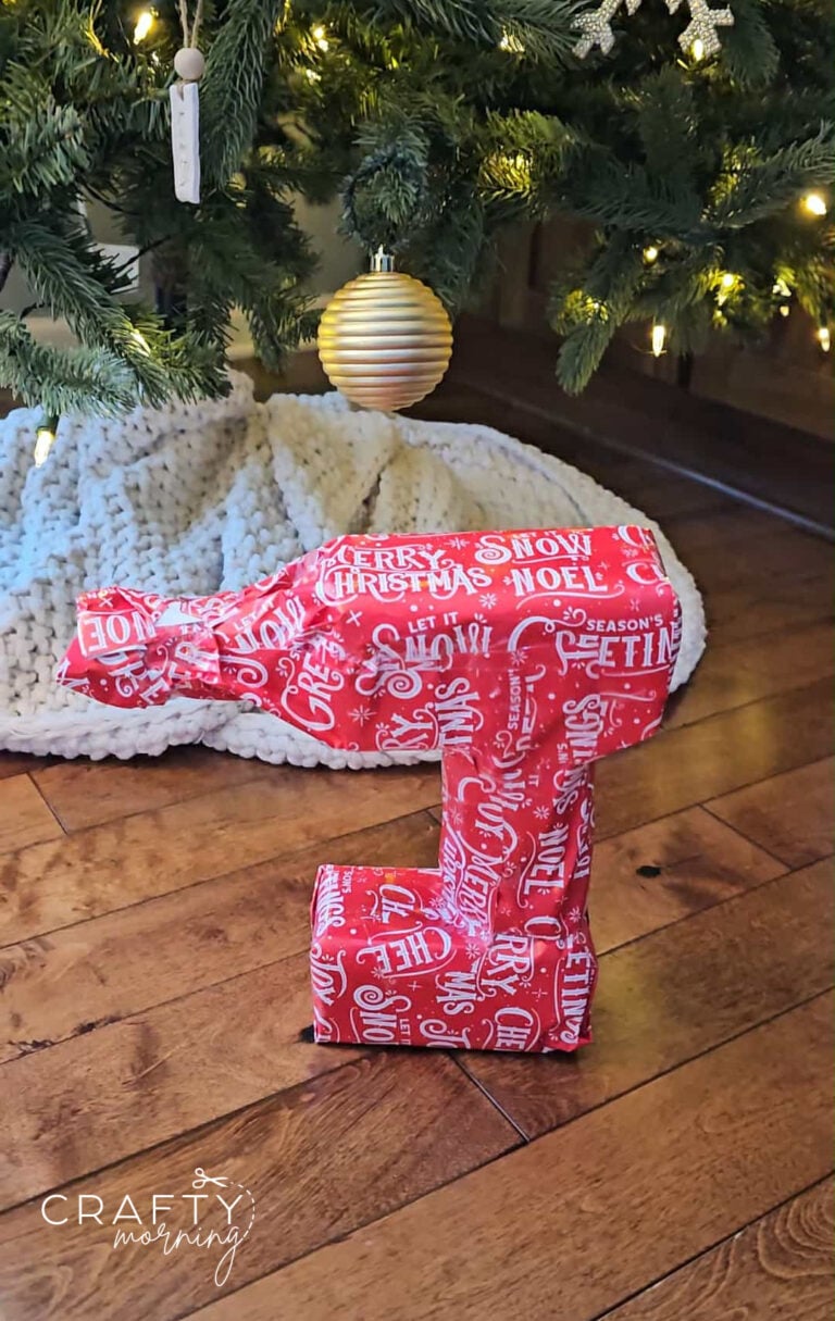 Fake Drill Wrapping Paper Gift Idea