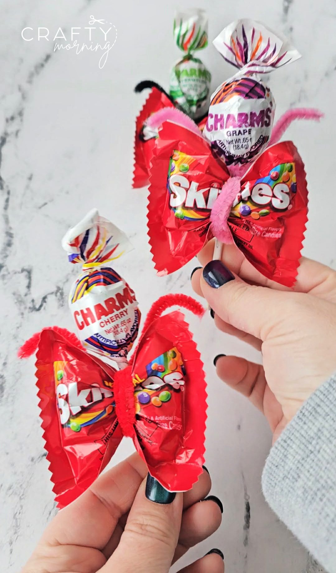 Sucker Butterfly Valentine Treats